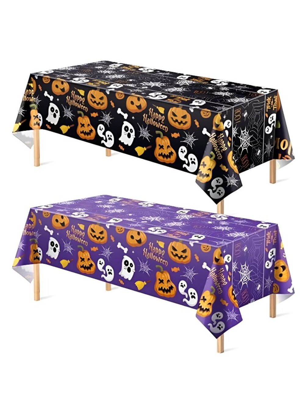 Halloween Decorations - Disposable Plastic Halloween Tablecloth | Halloween